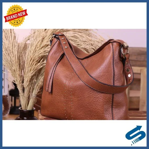 Large PU Leather Hobo Bag with Detachable Strap for Tablet & Essentials - Picture 8 of 8